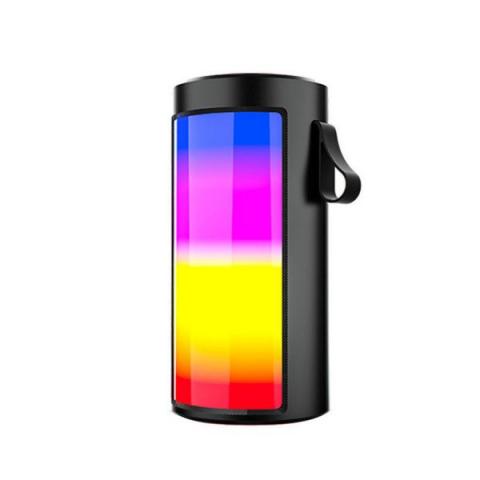 Mini Portable Speaker Dynamic Flame Light Portable Subwoofer Bluetooth Speaker